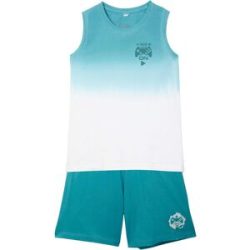 bonprix Tanktop und Jersey-Bermuda (2-tlg.Set)blau 164Knaben