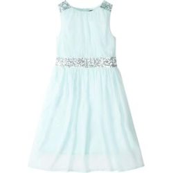 bonprix Chiffonkleid mit Paillettenbandgrün 152Mädchen