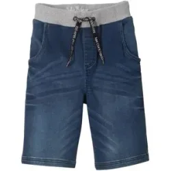 bonprix Sweatjeans-Bermudablau 170Knaben