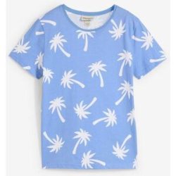 bonprix T-Shirt aus Bio Baumwolleblau 128Knaben