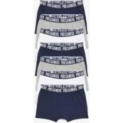 bonprix Boxershorts weit mit weicher Baumwolle (7er Pack)weiß 152Knaben