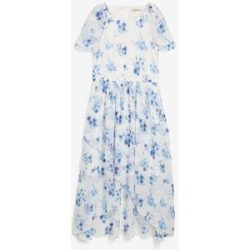 bonprix Chiffonkleid aus strukturiertem Crinkleweiß 170Mädchen