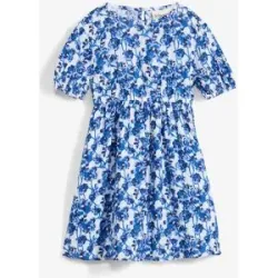 bonprix Kleid aus weichem Musselinweiß 104Mädchen