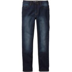 bonprix Slim Fit Stretch-Jeans mit verstellbarem Bund, Straightblau 140Knaben