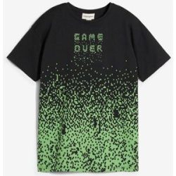 bonprix T-Shirt aus reiner Bio-Baumwolleschwarz 152Knaben