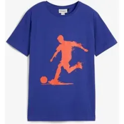 bonprix T-Shirt aus reiner Bio-Baumwolleblau 140Knaben