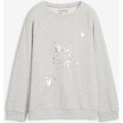 bonprix Sweatshirt aus reiner Baumwollegrau 128Mädchen