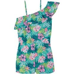 bonprix One-Shoulder-Jumpsuit aus reiner Bio-Baumwollegrün 164Mädchen