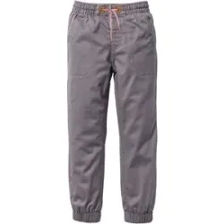 bonprix Lässige Thermohose mit kuscheligem Baumwollfuttergrau 152Knaben