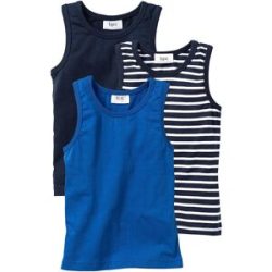 bonprix Unterhemd (3er-Pack)blau 140Knaben