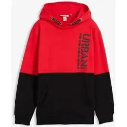 bonprix Hoodie aus reiner Bio-Baumwollerot 164Knaben