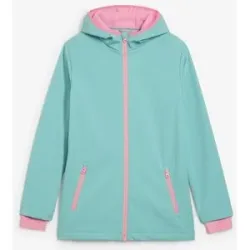 bonprix Softshelljacke mit Kapuze, wasserabweisendgrün 176Mädchen