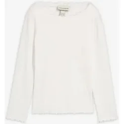 bonprix Langarmshirt aus reiner Bio-Baumwolleweiß 176Mädchen