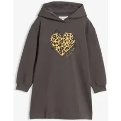 bonprix Sweatkleid aus reiner Bio-Baumwollegrau 92Mädchen