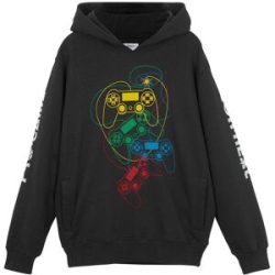 bonprix Hoodie aus reiner Bio-Baumwolleschwarz 164Knaben