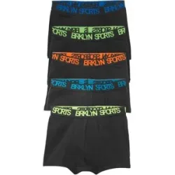 bonprix Boxershorts mit weicher Baumwolle (5er-Pack)schwarz 176Knaben