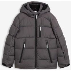 bonprix warm gefütterte Winter-Steppjacke mit Kapuzegrau 152Knaben