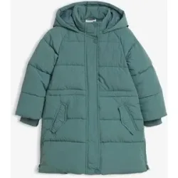 bonprix warm gefütterter Puffer-Mantel mit reflektierenden Detailsgrün 116Mädchen