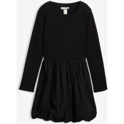 bonprix Minikleid aus reiner Bio-Baumwolleschwarz 158Mädchen