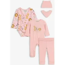 bonprix Baby Starter Set aus reiner Bio-Baumwolle (5-tlg.Set)rosa 56Mädchen