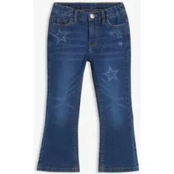 bonprix Thermo-Bootcut-Jeans Mid Waistblau 128Mädchen
