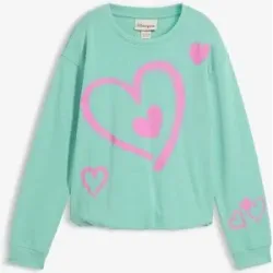 bonprix Sweatshirt mit Ballon-Saum aus reiner Bio-Baumwollegrün 164Mädchen