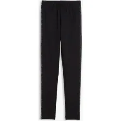 bonprix Thermo-Leggings mit Nietenbandschwarz 176Mädchen