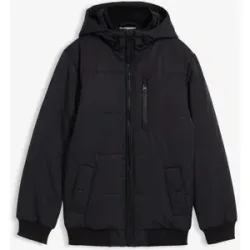 bonprix Winter-Steppjacke in Blousonform mit Kapuzeschwarz 152Knaben