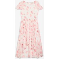 bonprix Chiffonkleid aus strukturiertem Crinkleweiß 176Mädchen