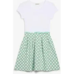 bonprix Jerseykleid mit Bio-Baumwollegrün 176Mädchen