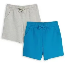 bonprix Heavy-Jersey-Shorts (2er Pack) mit Baumwollegrau 104Knaben