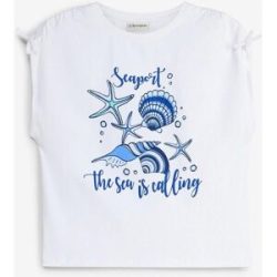 bonprix Shirt aus elastischem Bio-Baumwoll-Mixweiß 176Mädchen