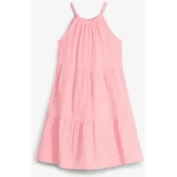bonprix Kleid aus luftigem Musselinrosa 104Mädchen