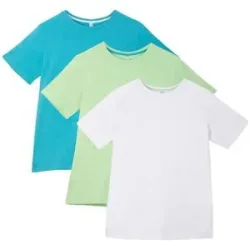 bonprix T-Shirt (3er Pack) aus reiner Baumwolleblau 116Knaben