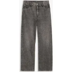 bonprix Loose-Fit-Jeans mit verstellbarem Bund, Straightschwarz 146Knaben