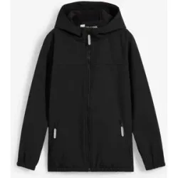bonprix Softshelljacke mit Kapuze, wasserabweisendschwarz 164Knaben