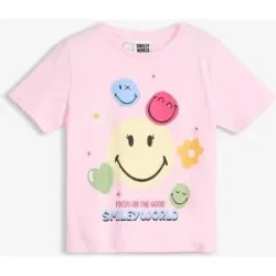 bonprix Smileys T-Shirt aus reiner Baumwollerosa 116Mädchen