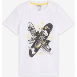 bonprix T-Shirt mit Skater-Printweiß 152Knaben