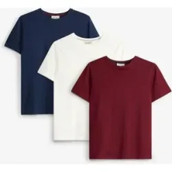 bonprix T-Shirt aus Bio-Baumwolle (3er Pack)rot 176Knaben