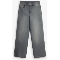 bonprix Loose-Fit Jeans mit verstellbarem Bund, Straightgrau 134Knaben