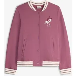 bonprix Sweatjacke aus reiner Bio-Baumwollelila 164Mädchen