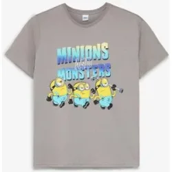 bonprix MINIONS T-Shirt aus reiner Baumwollegrau 158Knaben