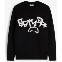 bonprix Grobstrick-Pullover aus reiner Baumwolleschwarz 158Knaben
