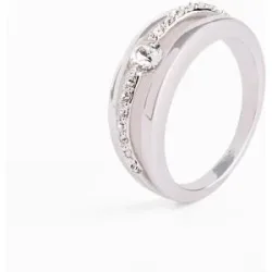 bonprix Ring veredelt mit Glaskristallensilber 17Damen
