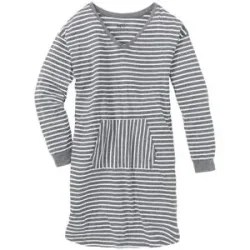 bonprix Nachthemd mit Bio-Baumwollegrau 36Damen