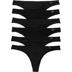 bonprix String mit Bio-Baumwolle (6er Pack)schwarz 36Damen