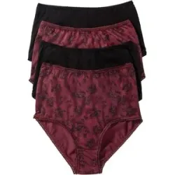 bonprix Highwaist Slip mit Bio-Baumwolle (4er Pack)schwarz 40Damen
