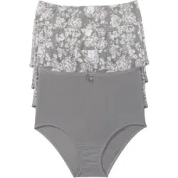 bonprix Highwaist Slip  (4er Pack)grau 44Damen