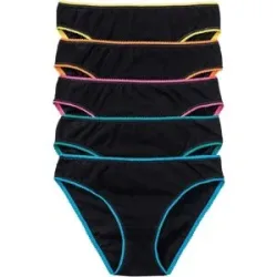 bonprix Slip mit weicher Baumwolle (5er Pack)schwarz 44Damen