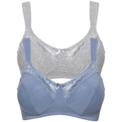 bonprix BH ohne Bügel mit Bio-Baumwolle (2er Pack)grau 100Damen